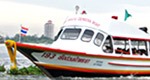 Chao Phraya Express Boat orange flat boat