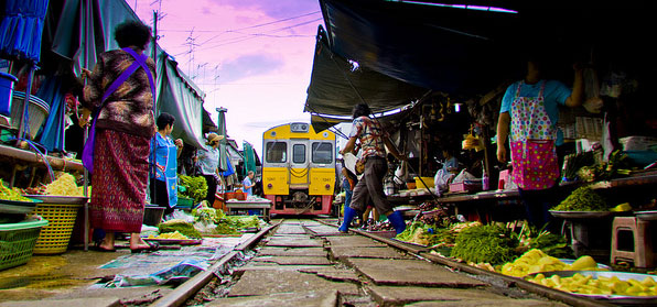 Mae Klong Train Market