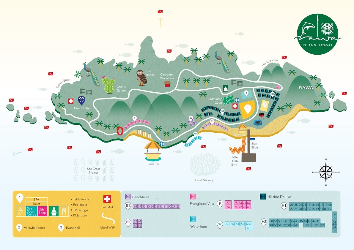 Rawa Island Map