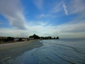 Morib Beach panoramic view