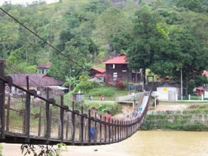 Sungai Lembing hanging bridge