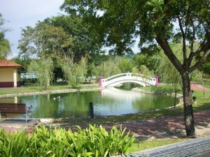 Miri City Fan Park lake