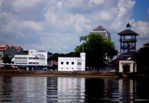 Square Tower and Sarawak river