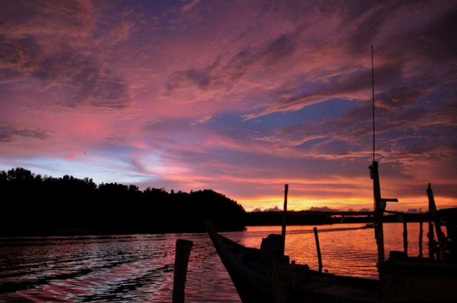 kuala sepetang sunset