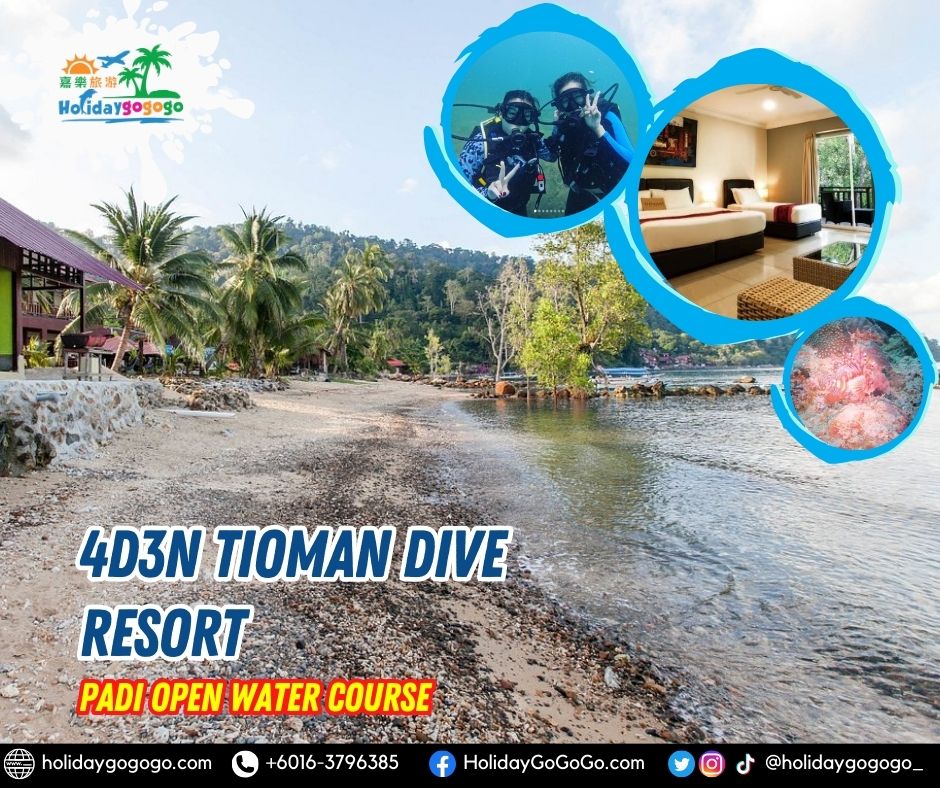 4d3n Tioman Dive Resort PADI Open Water Course
