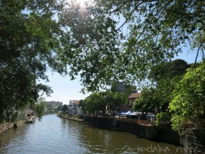 Buildings surrounding Melaka River