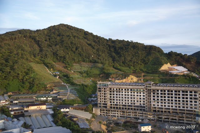 Mountain view from equatorial hotel