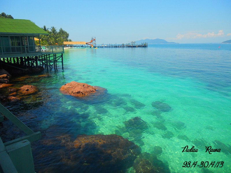Rawa Island crystal clear water