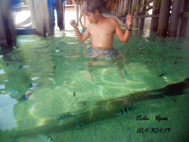 Rawa Island crystal clear water