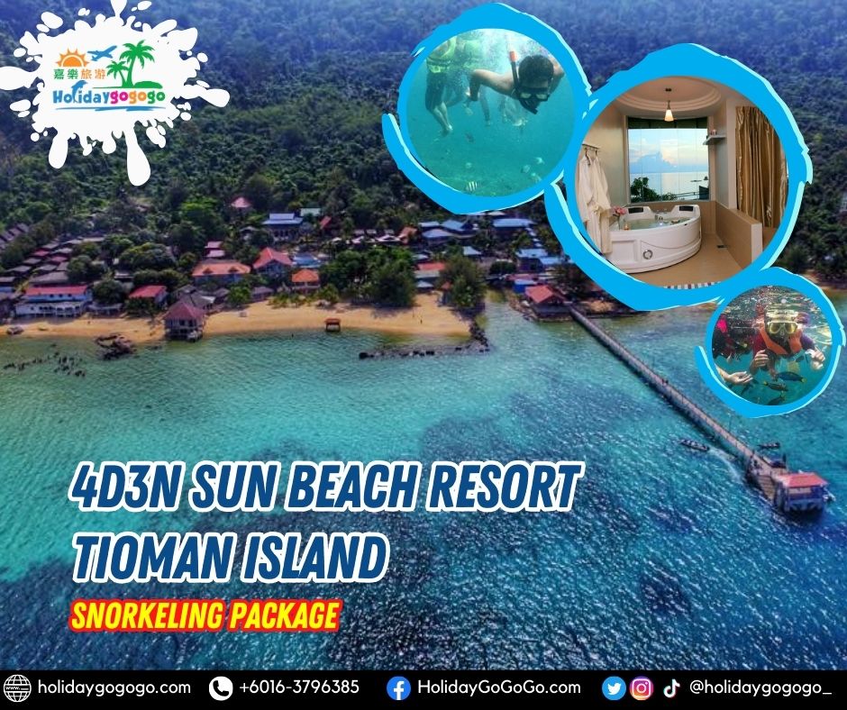 4d3n Sun Beach Resort Tioman Island Snorkeling Package