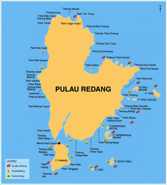 Pulau Redang Map