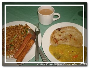 breakfast in endau rompin national park