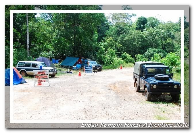 check point at endau rompin national park