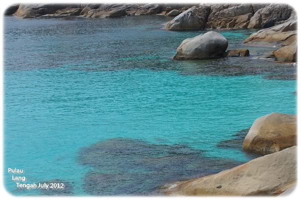 crystal clear water at lang tengah