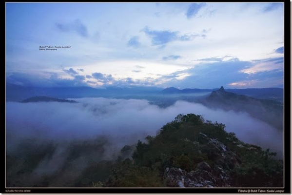 Bukit tabur before sunrise