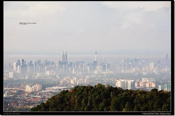 KL city view from Bukit Tabur