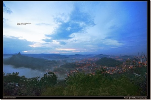 KL city view from Bukit Tabur east