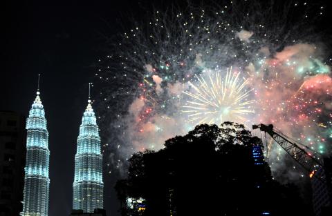 Merdeka Square fireworks