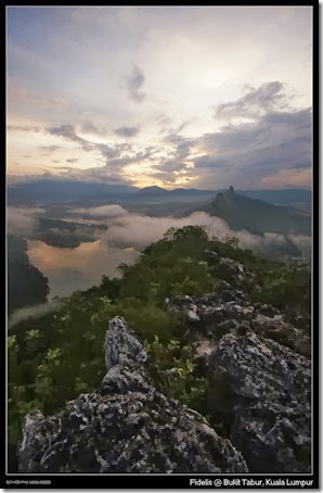 sunrise from bukit tabur