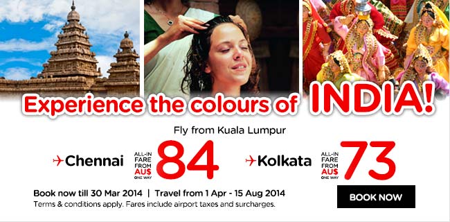 AirAsia Australia Experience Colours Of India! Promotion
