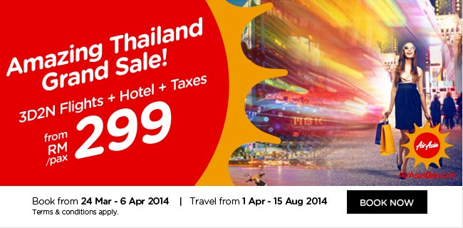 AirAsia Malaysia Amazing Thailand Grand Sale Promotion