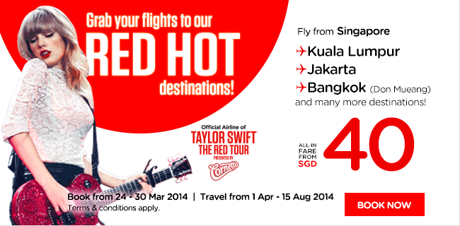 AirAsia Singapore Red Hot Promotion