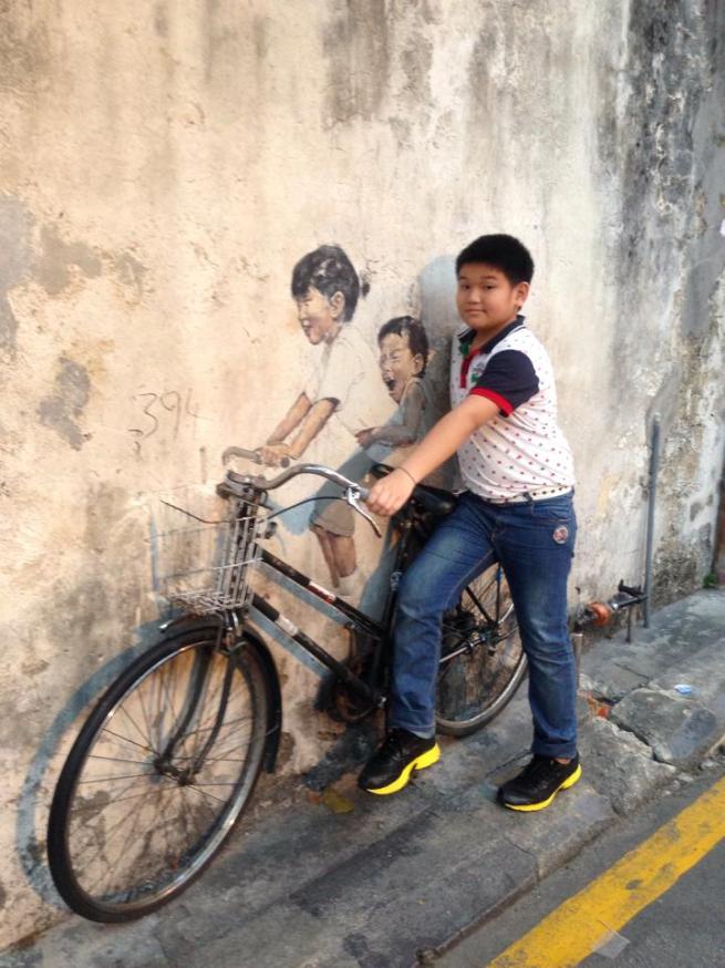 Penang street art at Armenian street