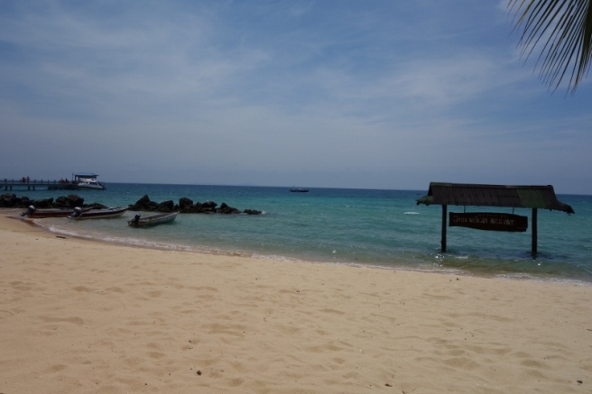 Beach infront of Sun Beach Resort