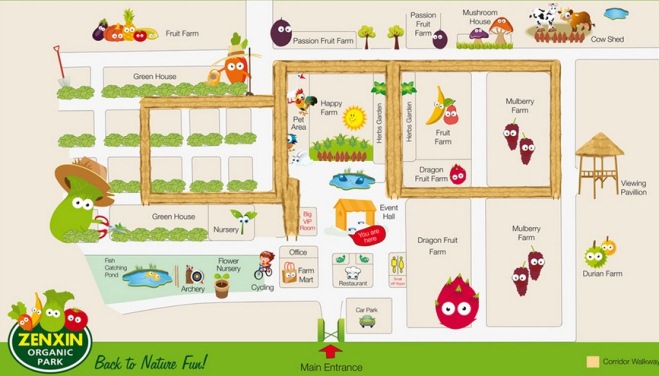 Zenxin Organic Park map