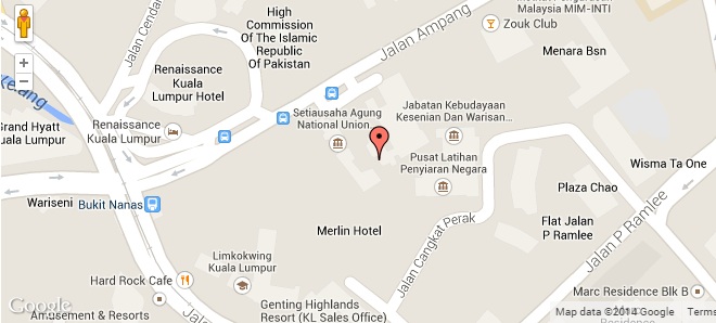 Malaysia Tourism Centre Map