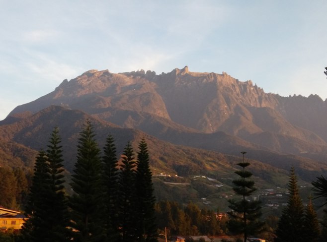 Mt Kinabalu view from Kundasang