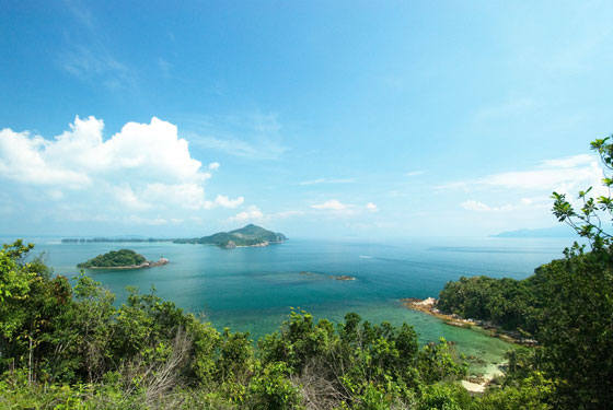 sibu island hilltop view