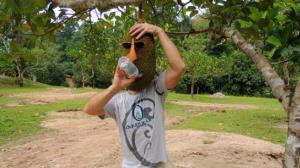 fun photo in fruit village