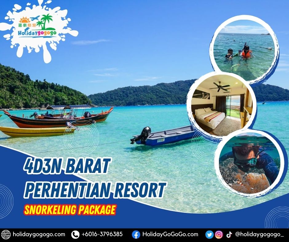 4d3n Barat Perhentian Resort Snorkeling Package