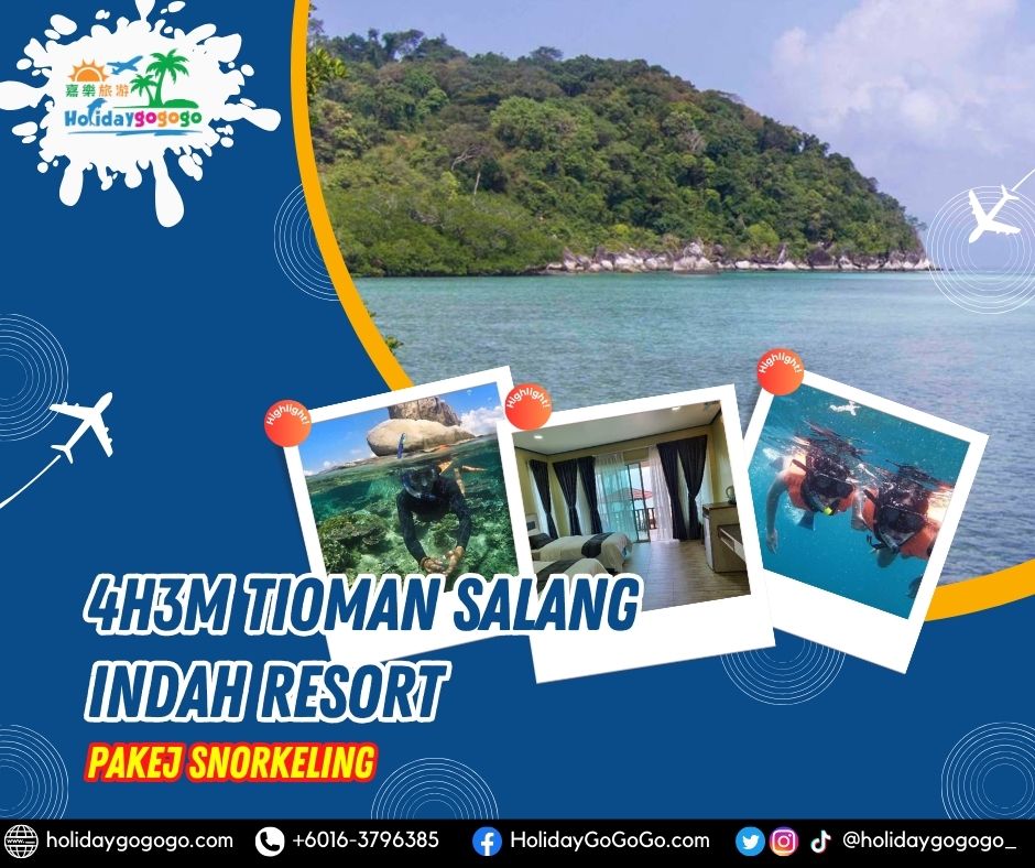 4h3m Tioman Salang Indah Resort Pakej Snorkeling