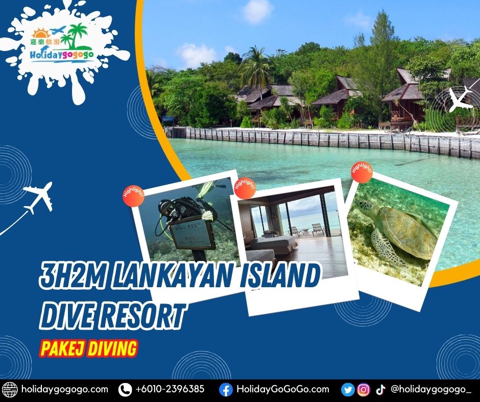 3h2m Lankayan Island Dive Resort Pakej Diving