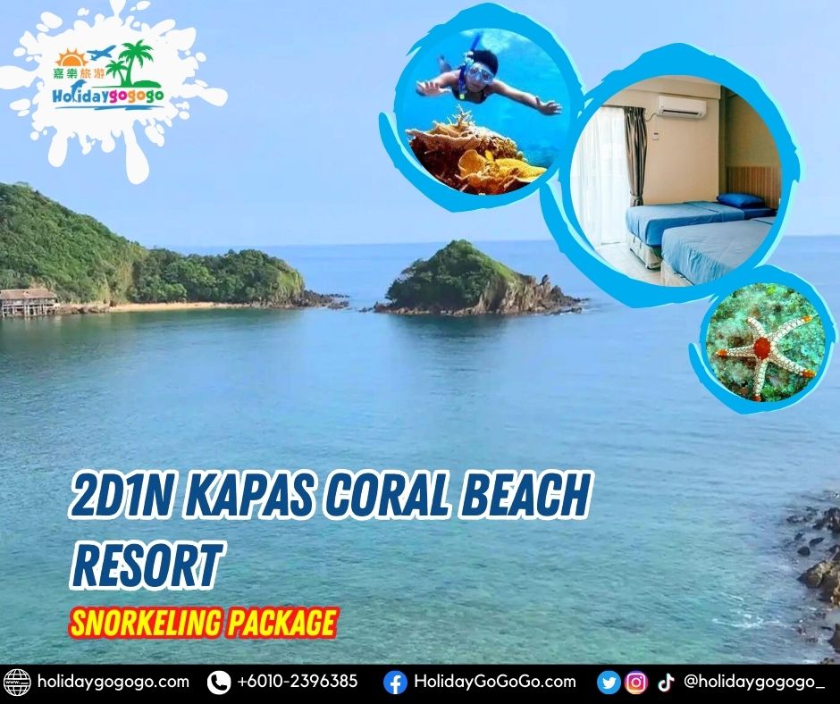 2d1n Kapas Coral Beach Resort Snorkeling Package