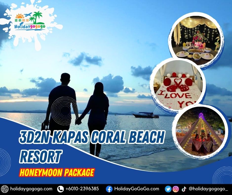 3d2n Kapas Coral Beach Resort Honeymoon Package