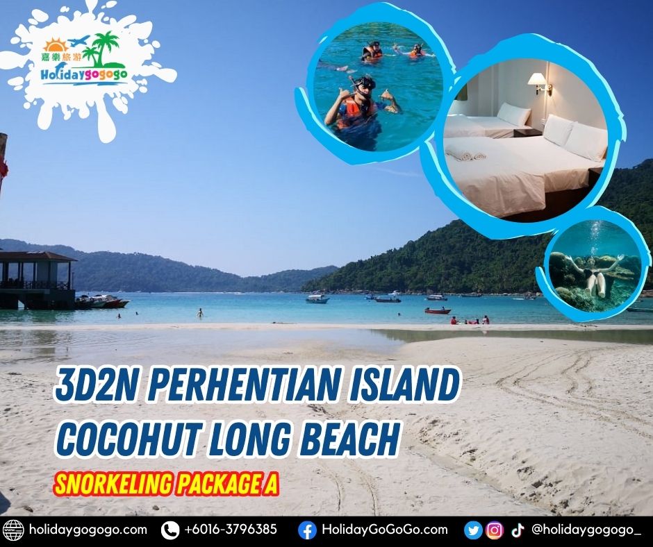 3d2n Perhentian Island Cocohut Long Beach Snorkeling Package A