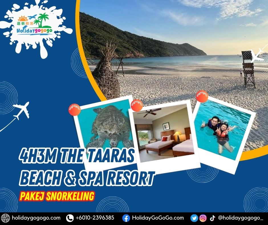 4h3m The Taaras Beach & Spa Resort Pakej Snorkeling