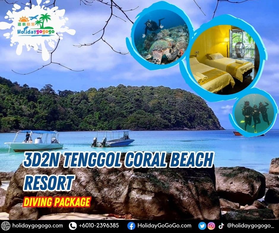 3d2n Tenggol Coral Beach Resort Diving Package