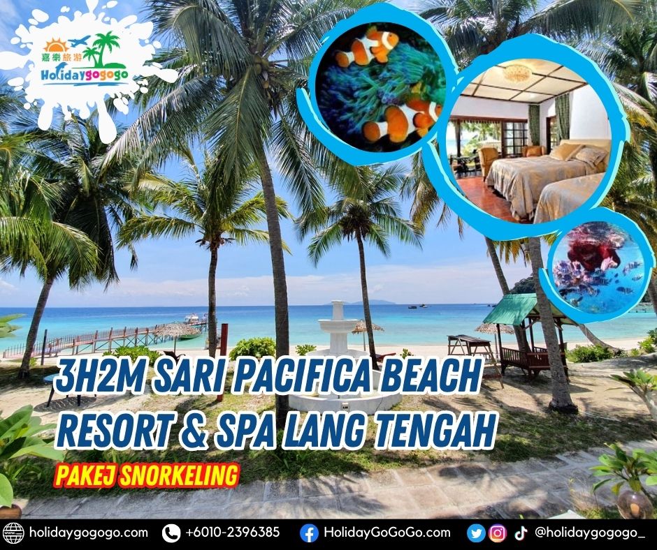 3h2m Sari Pacifica Beach Resort & Spa Lang Tengah Pakej Snorkeling