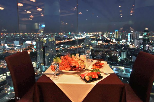 Bangkok Balcony Buffet in Baiyoke Sky Hotel