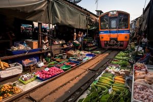 Maeklong Railway Market