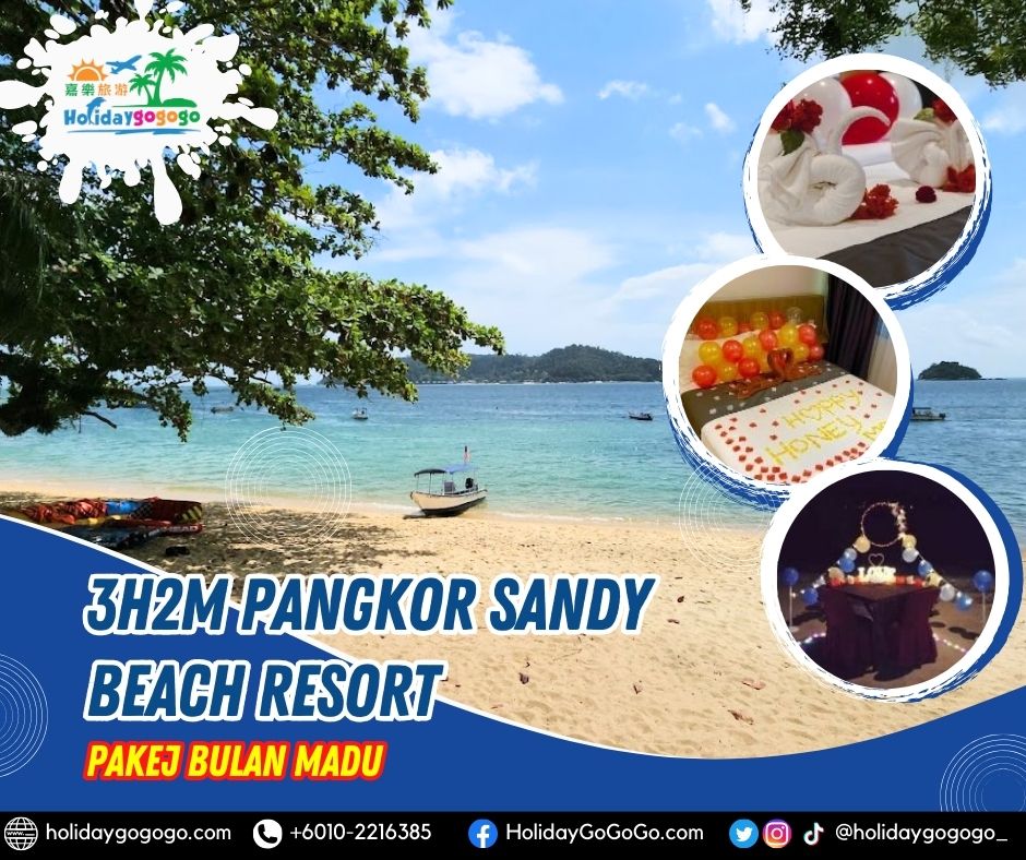 3h2m Pangkor Sandy Beach Resort Pakej Bulan Madu