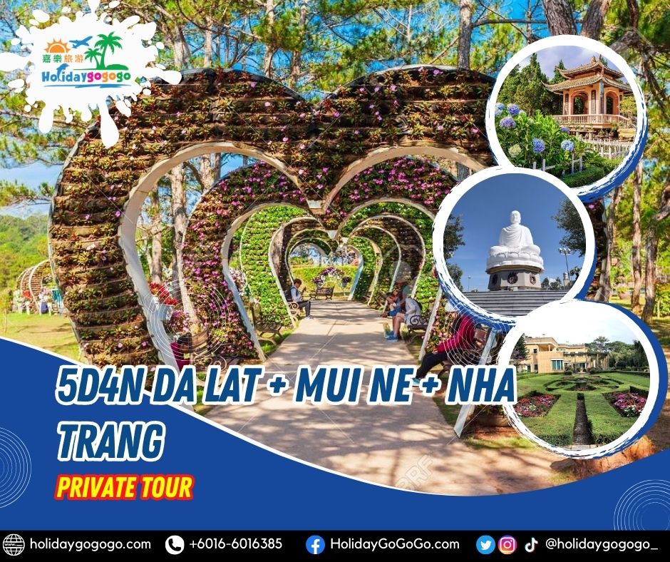 5d4n Da Lat, Mui Ne, & Nha Trang Private Tour