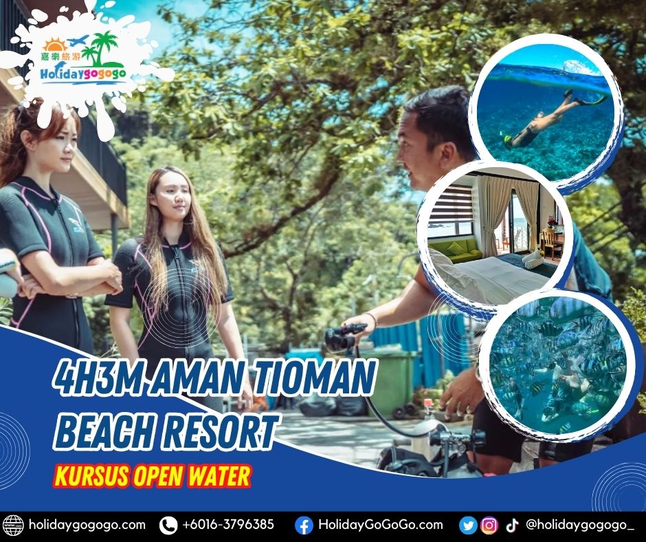 4h3m Aman Tioman Beach Resort Kursus Open Water