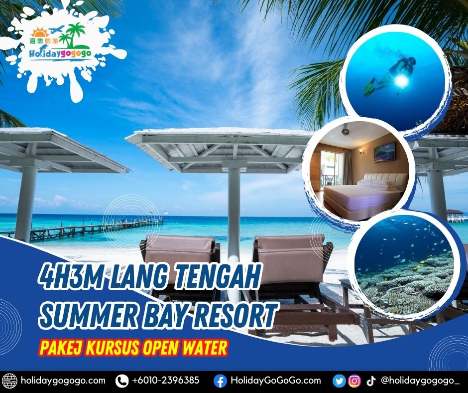 4h3m Lang Tengah Summer Bay Resort Pakej Kursus Open Water