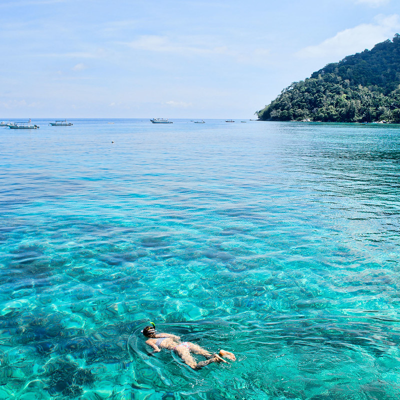 crystal clear waters tioman