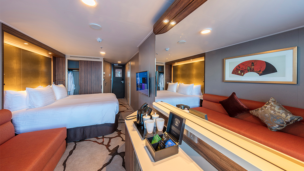 Genting Dream Cruise Balcony Deluxe Stateroom 